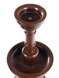 A Pair of Anglo-Indian Turned Wood Altar Candlesticks