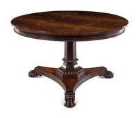 A William IV Rosewood and Mahogany Tilt-Top Breakfast Table Attributed to Gillows of Lancaster