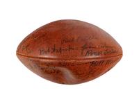 A 1961 Chicago Bears vs. Baltimore Colts Team-Signed Autograph Game Ball Presented to Mike Ditka Formerly Displayed at Mike Ditka's Restaurant