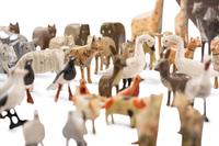 A Large Noah’s Ark with Lift-Off Cover and Large Number of Paired Animals
