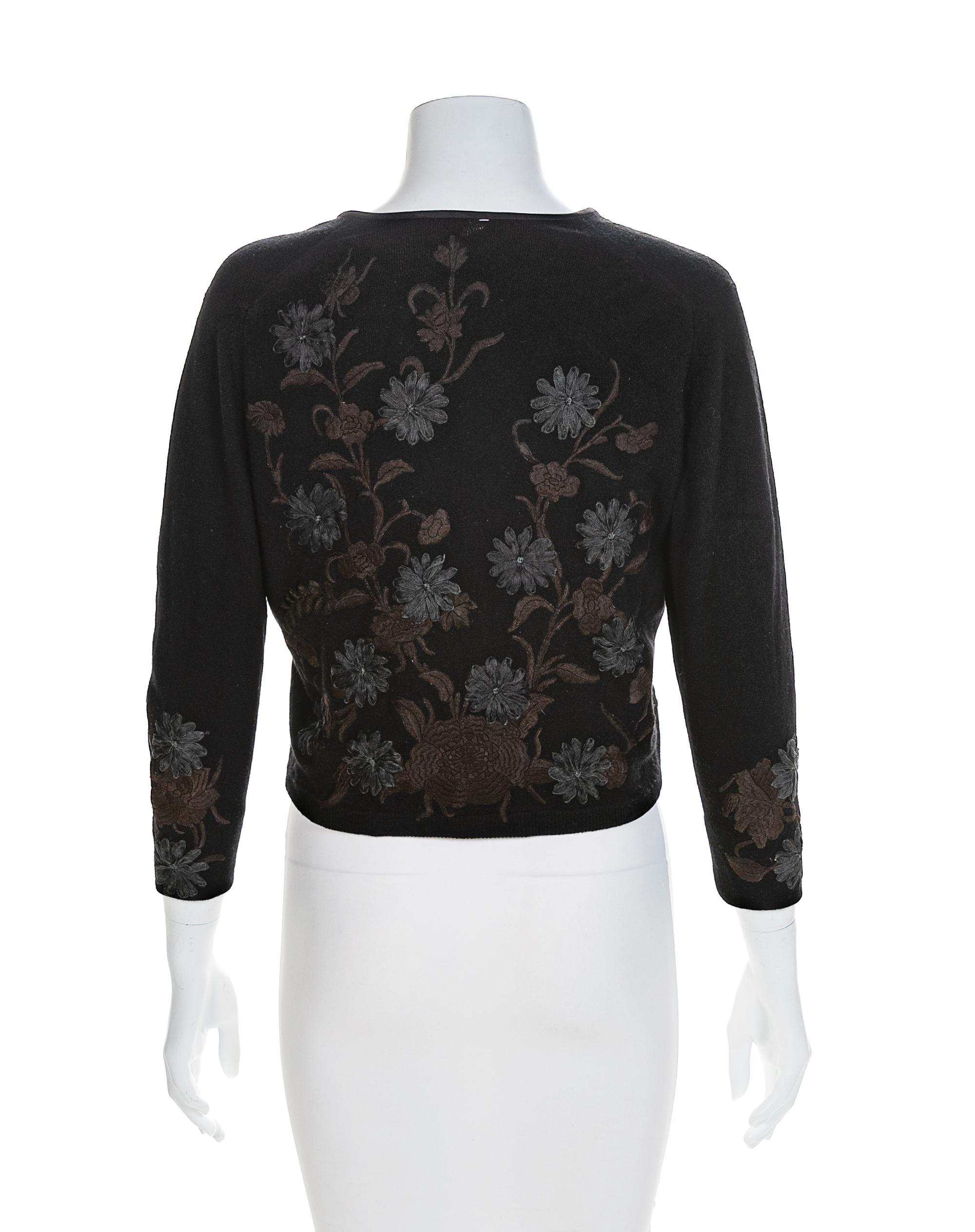 Four Helen Bond Carruthers Embroidered Cardigans, 1950s No size label