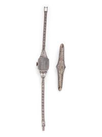 COLLECTION OF PLATINUM AND DIAMOND JEWELRY