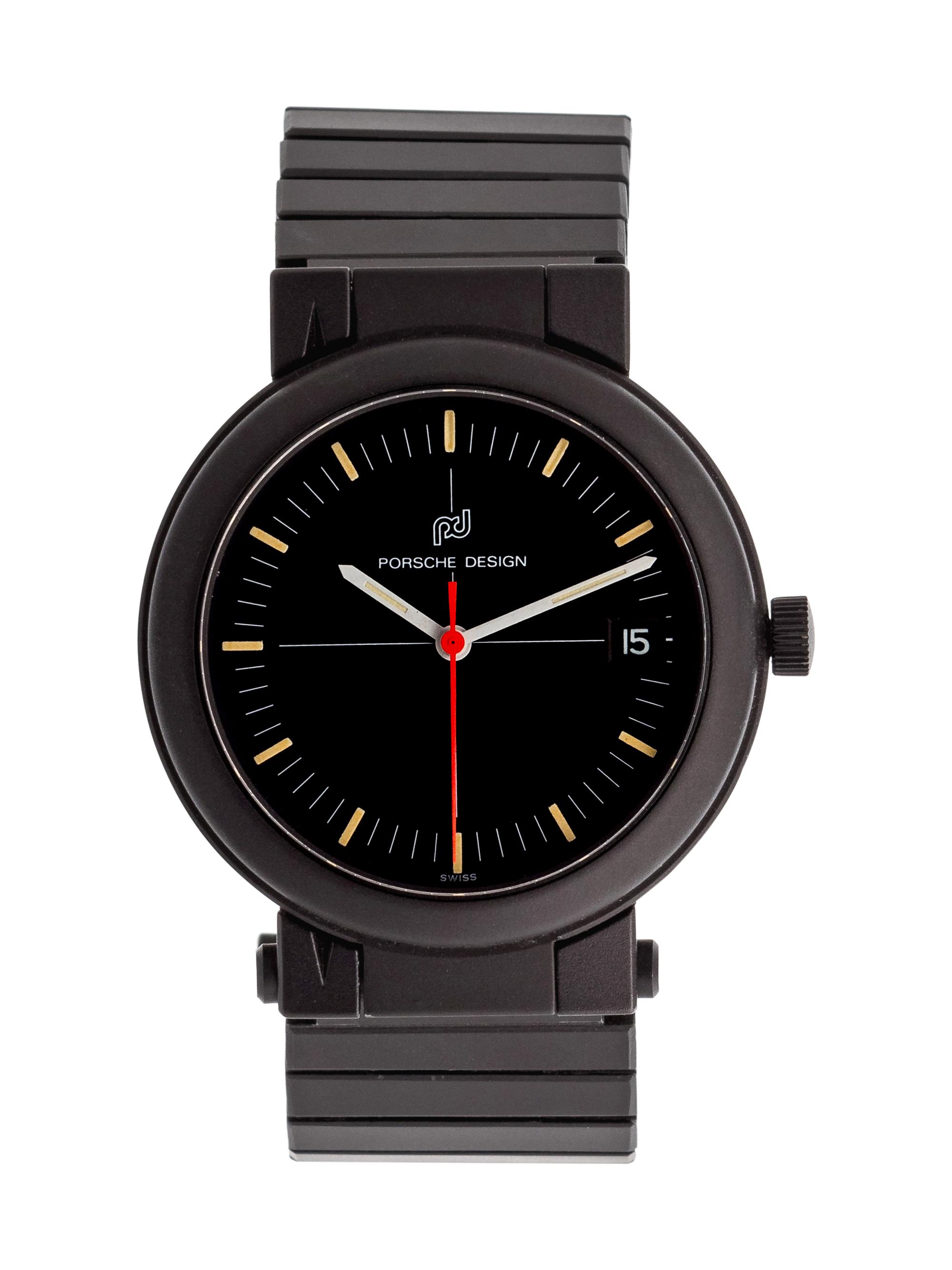 IWC for Porsche Design, Black PVD and Titanium 'Compass' Wristwatch