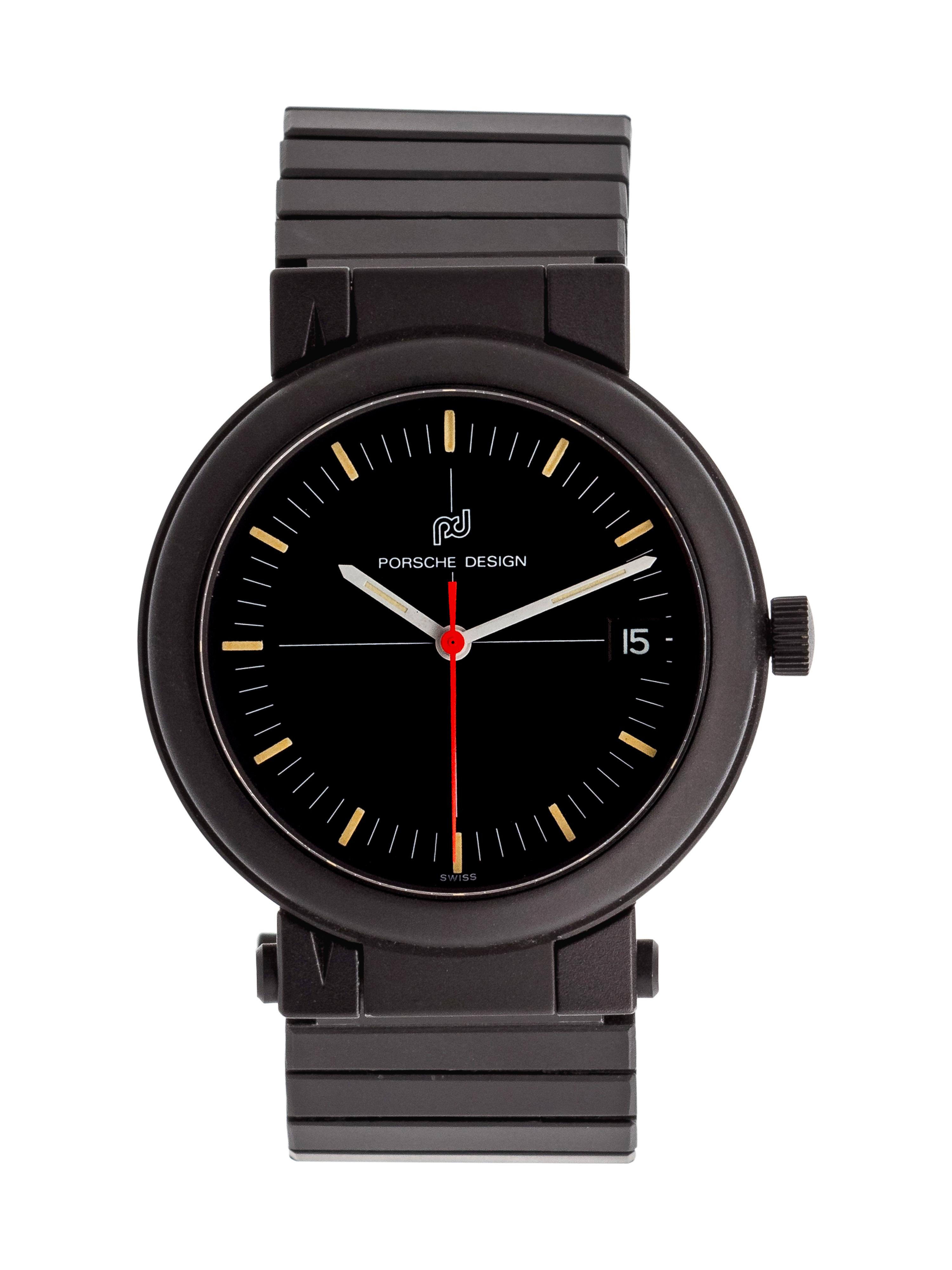 IWC for Porsche Design, Black PVD and Titanium 'Compass' Wristwatch