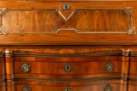 A Continental Parcel Gilt Walnut Slant-Front Bureau