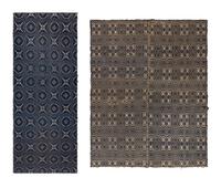Two Cotton and Wool Jacquard Coverlets