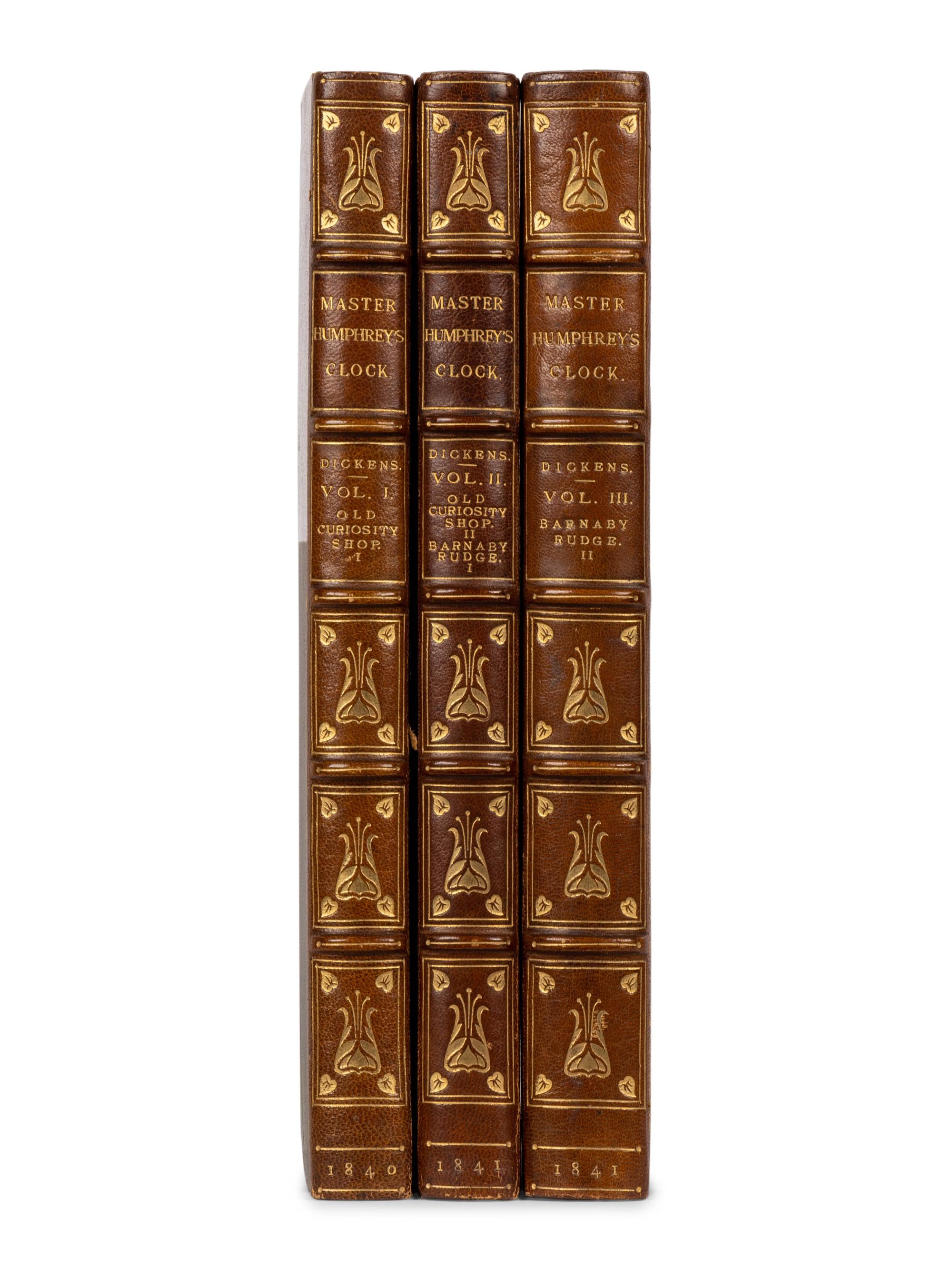 DICKENS, Charles (1812-1870). Master Humphrey's Clock . London: Chapman and Hall, 1840-1841.
