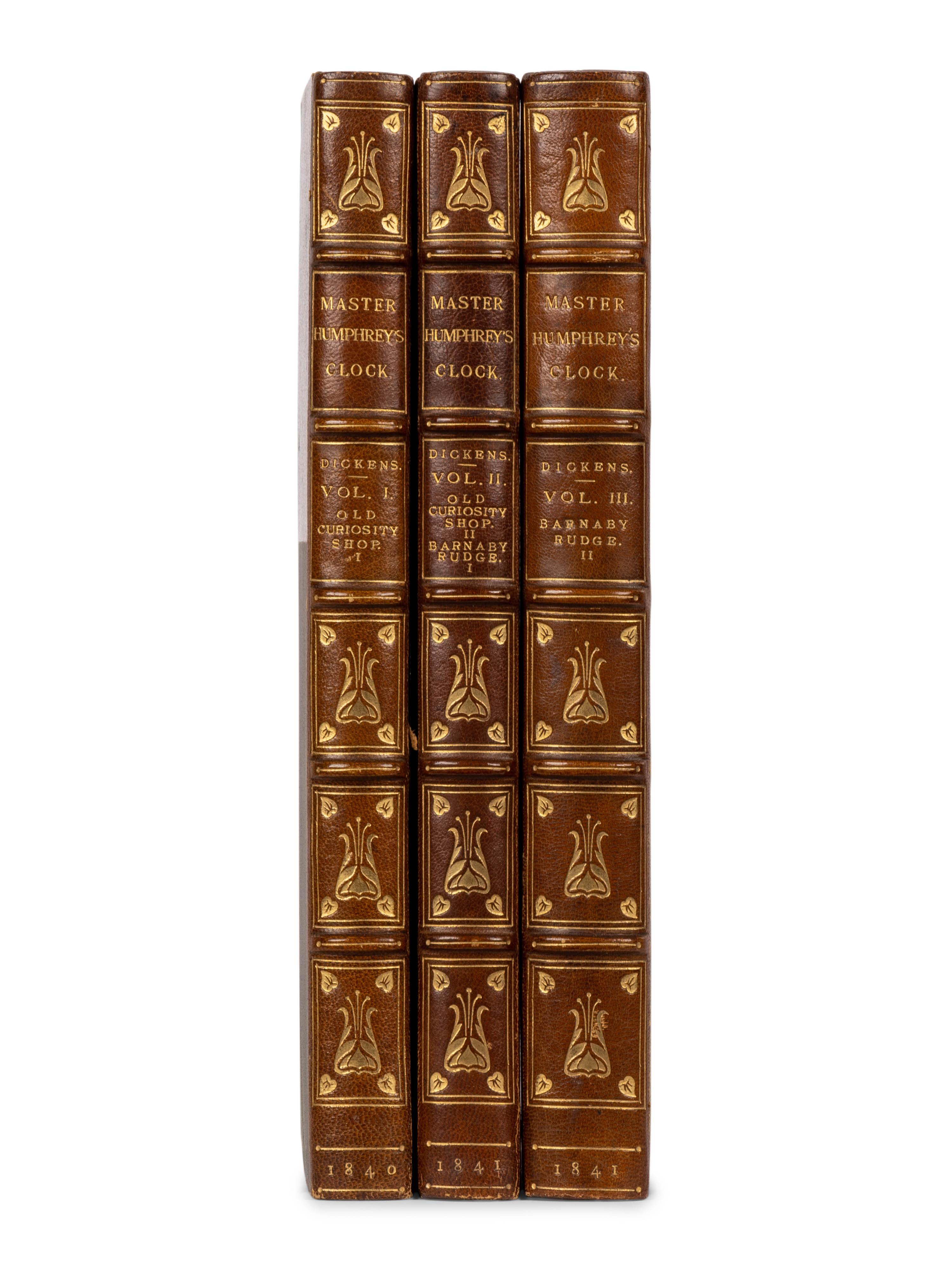 DICKENS, Charles (1812-1870). Master Humphrey's Clock . London: Chapman and Hall, 1840-1841.