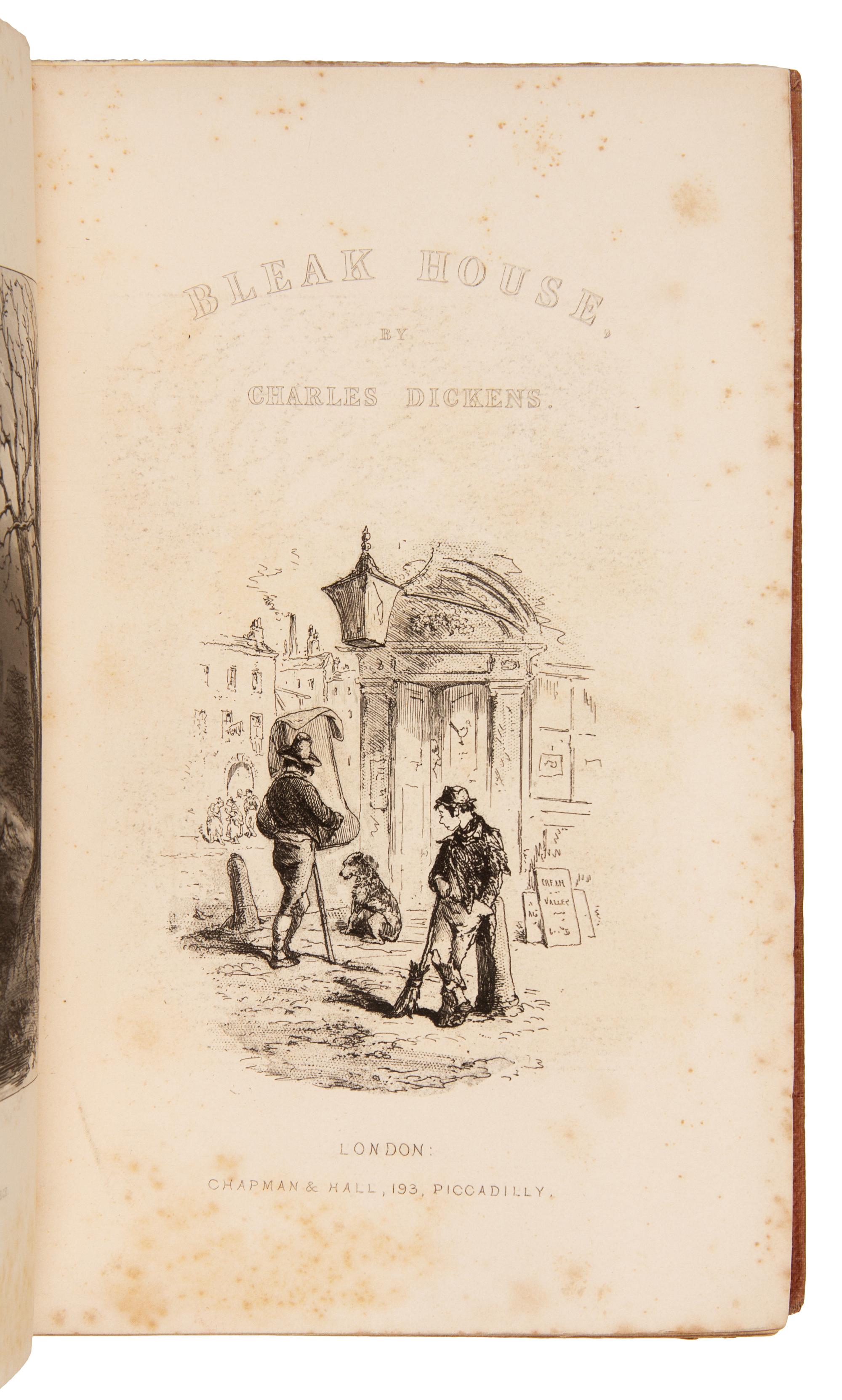 DICKENS, Charles (1812-1870). Bleak House. London: Bradbury & Evans, 1853.