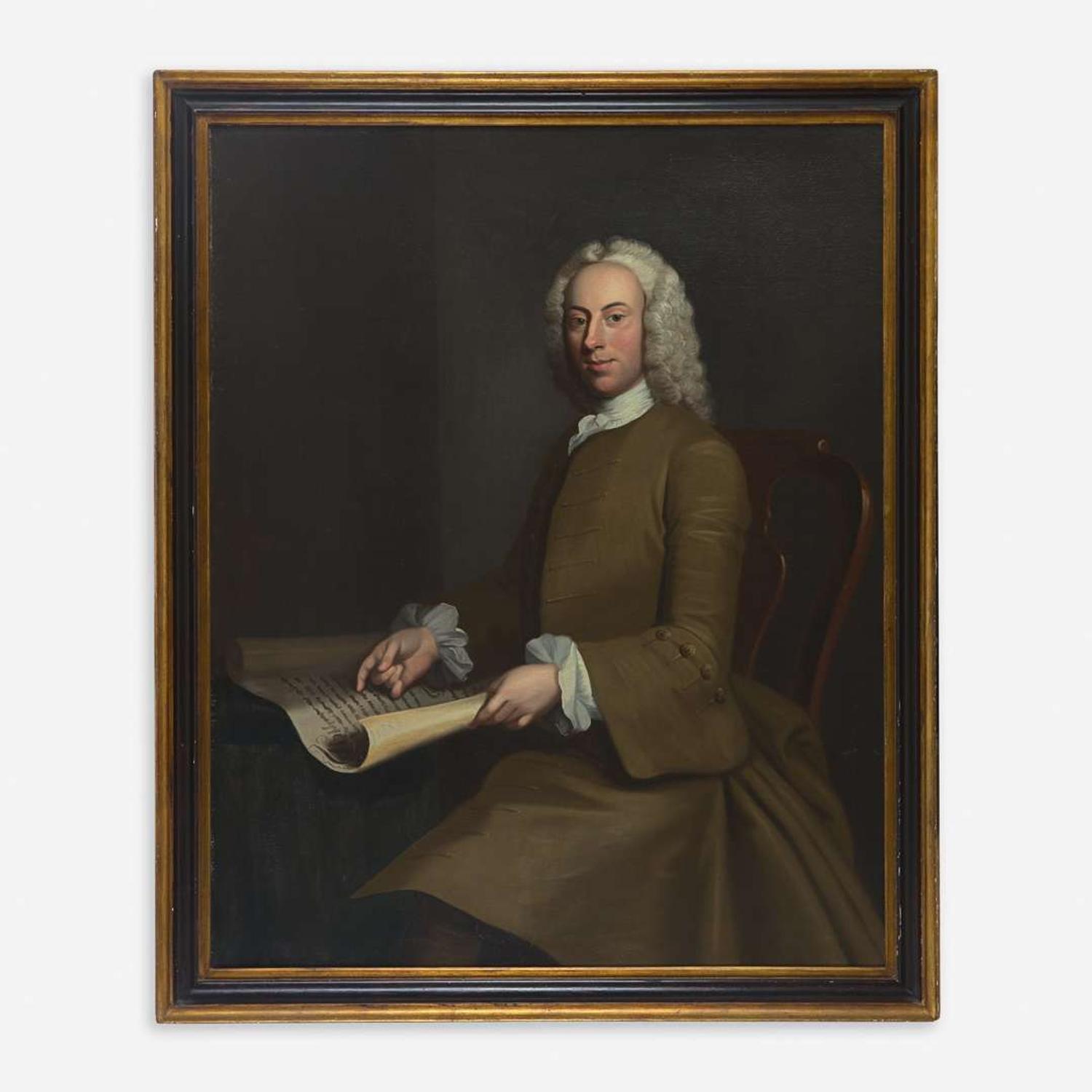 Attributed to William Hoare (British, 1706–1799) Portrait of John Penn Seated, Bust-Length