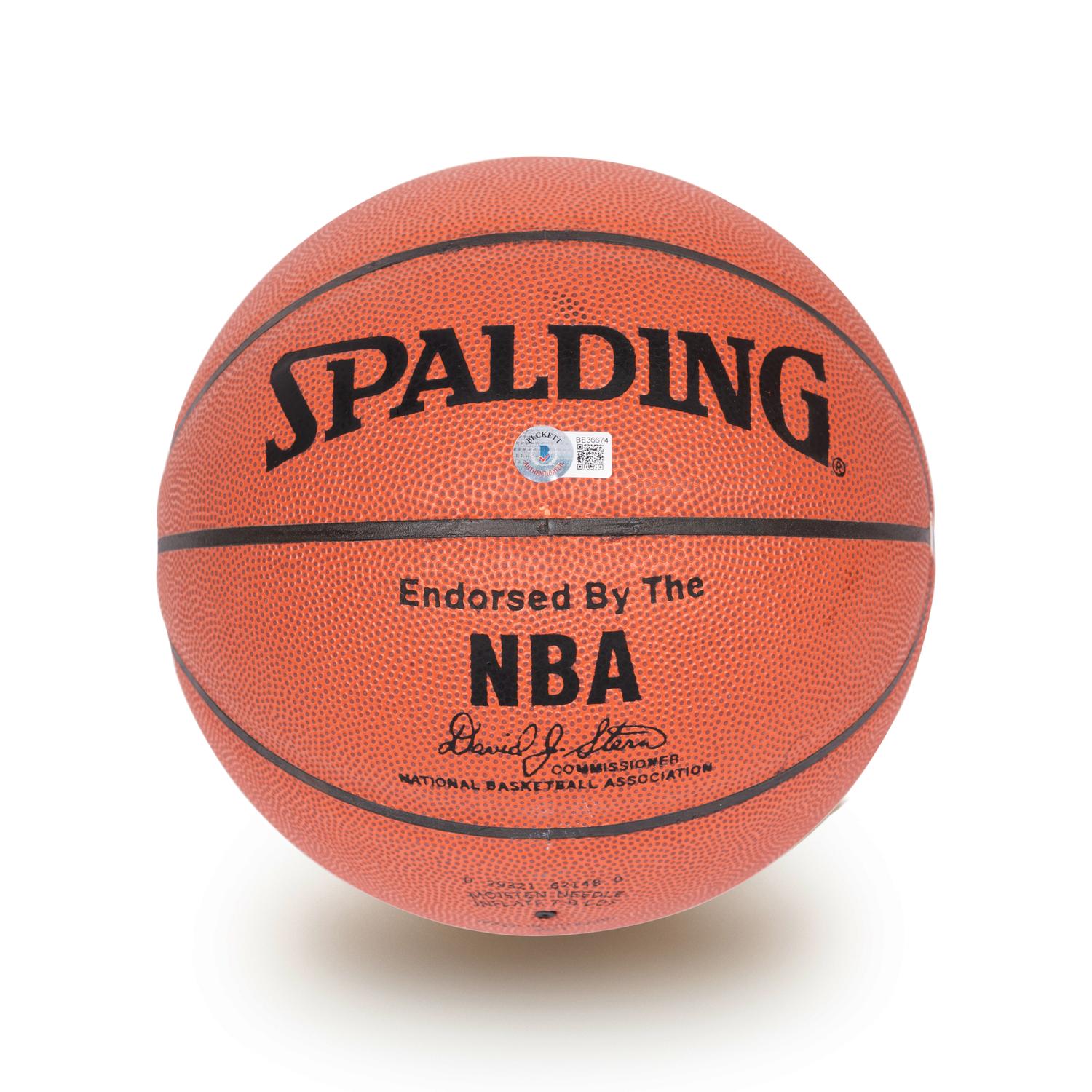 A Dennis Rodman Signed Autograph Spalding NBA Basketball (Beckett Authentication Services BAS Certified)