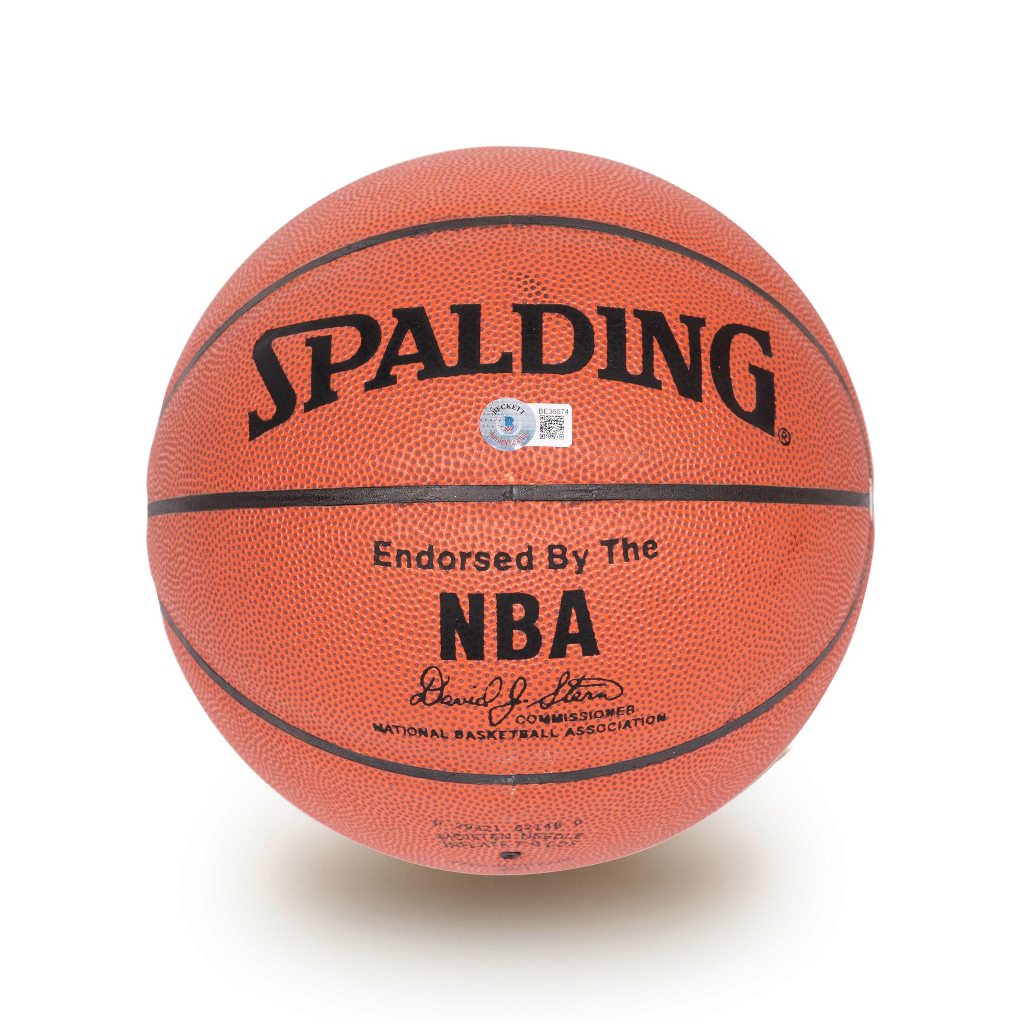 A Dennis Rodman Signed Autograph Spalding NBA Basketball (Beckett Authentication Services BAS Certified)