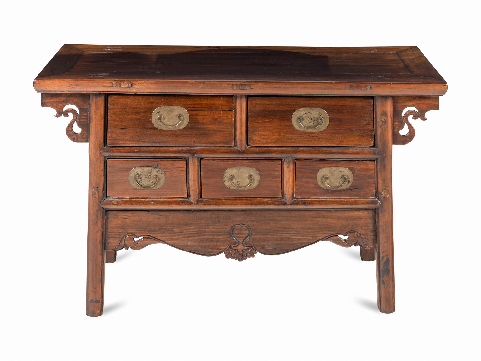 A Chinese Hardwood Altar Chest