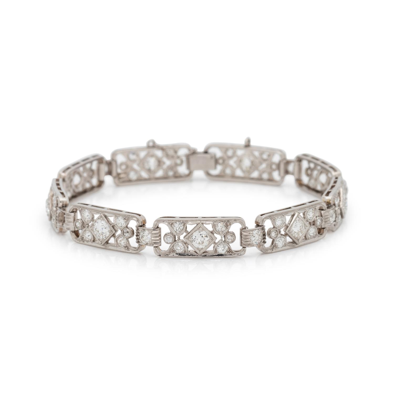 ART DECO, DIAMOND BRACELET