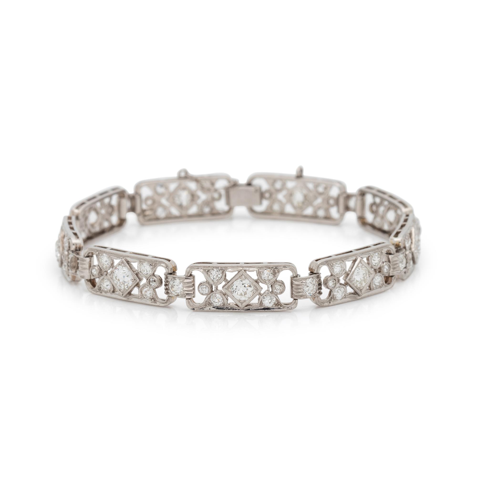 ART DECO, DIAMOND BRACELET