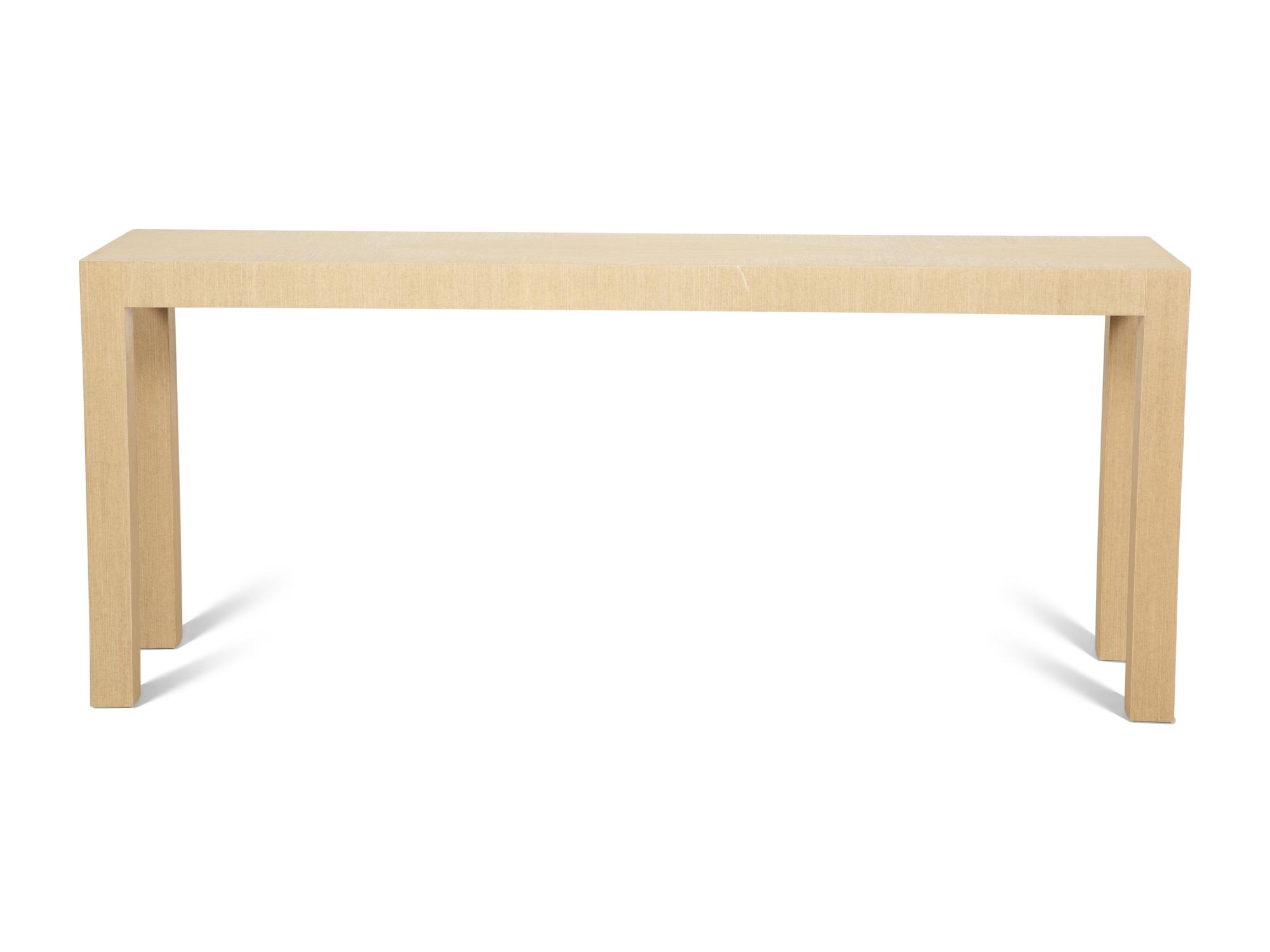 A Contemporary Seagrass Veneered Console Table