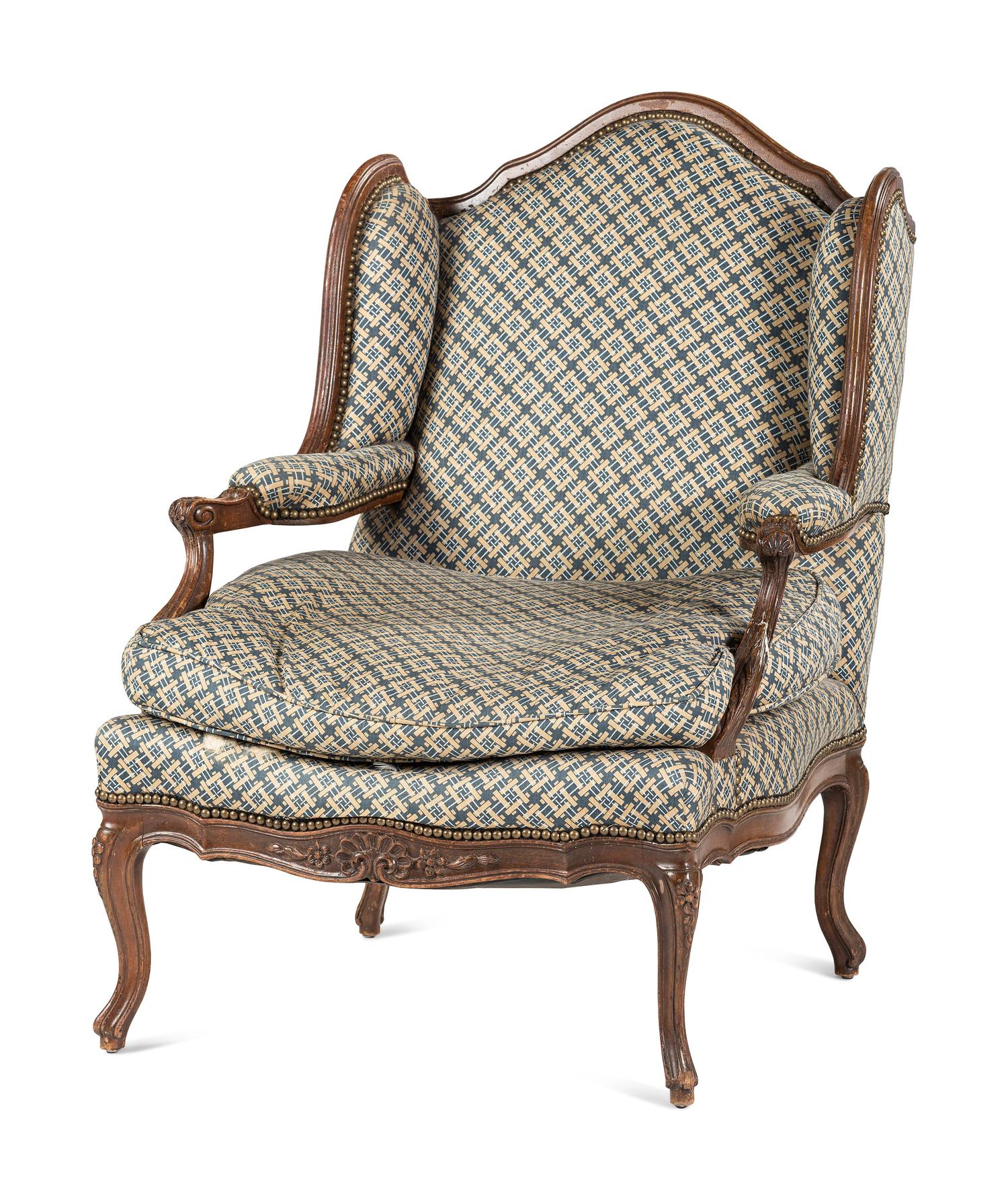A Louis XV Style Bergere a l'Oreille