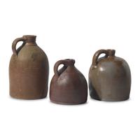Three Glazed Stoneware Jugs