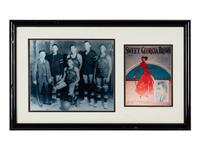 A Group of Four Basketball-Themed Presentations Formerly Displayed at Mike Ditka’s Restaurant