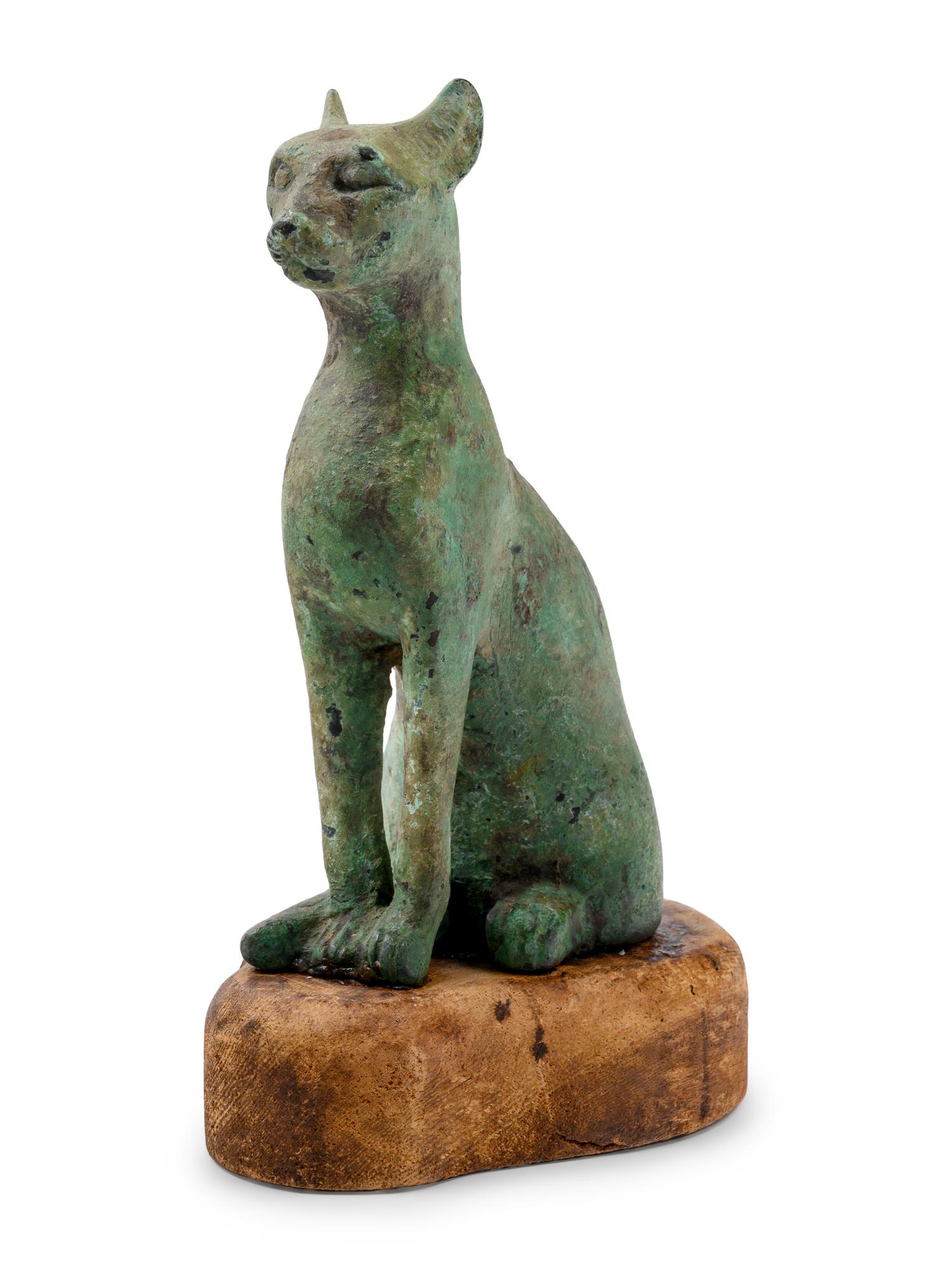 An Egyptian Style Bronze Cat