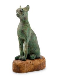 An Egyptian Style Bronze Cat