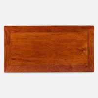 A Chinese Ming dynasty style carved hardwood low table 明式硬木矮方桌