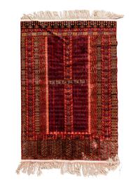 An Afghan Wool and Silk Rug