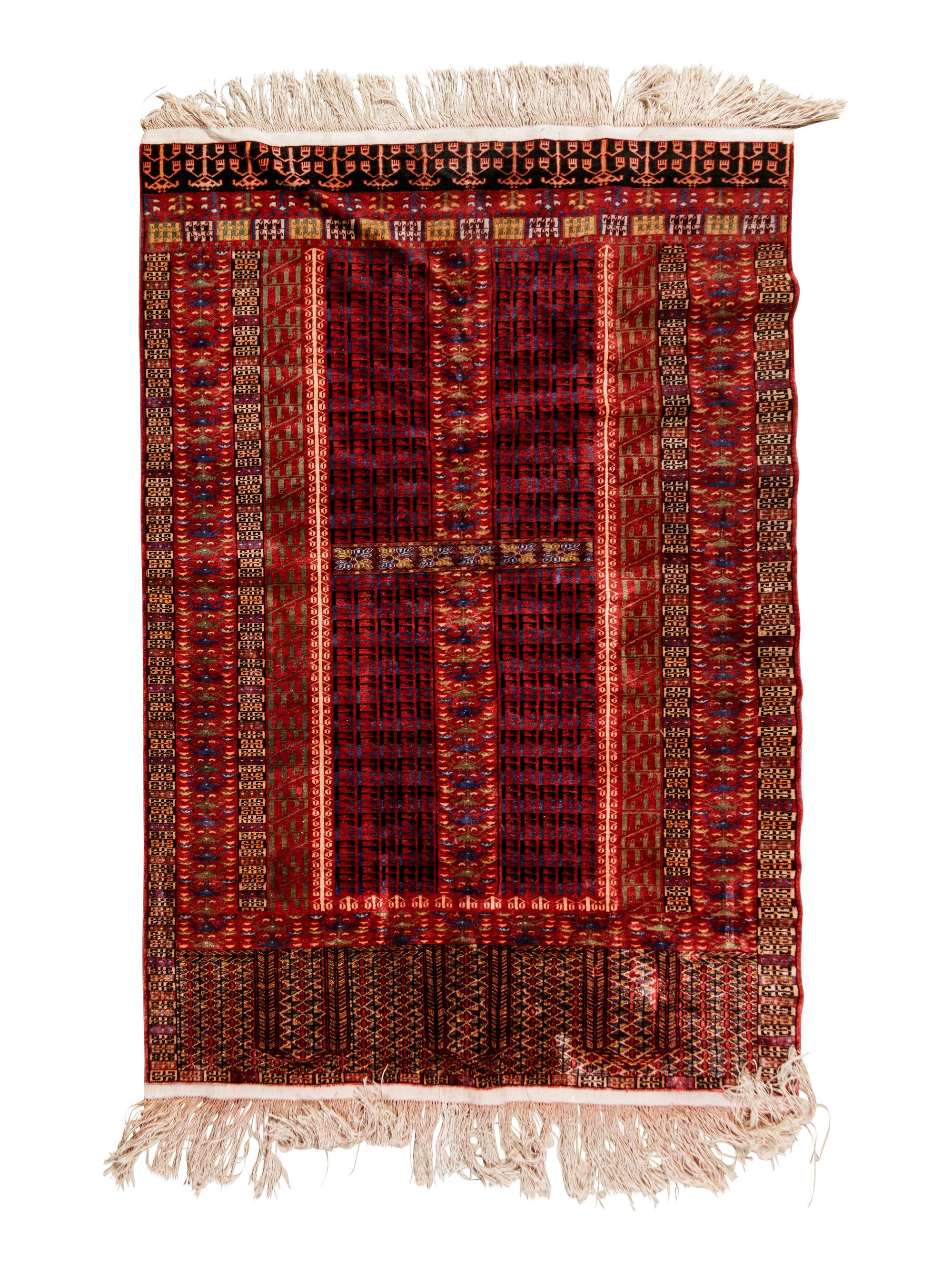 An Afghan Wool and Silk Rug