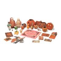 An Assorted Collection of Halloween and Christmas Decorations