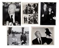 (NATIONAL ENQUIRER; HITCHCOCK, ALFRED) 5 photos, with National Enquirer credits to the verso of all.