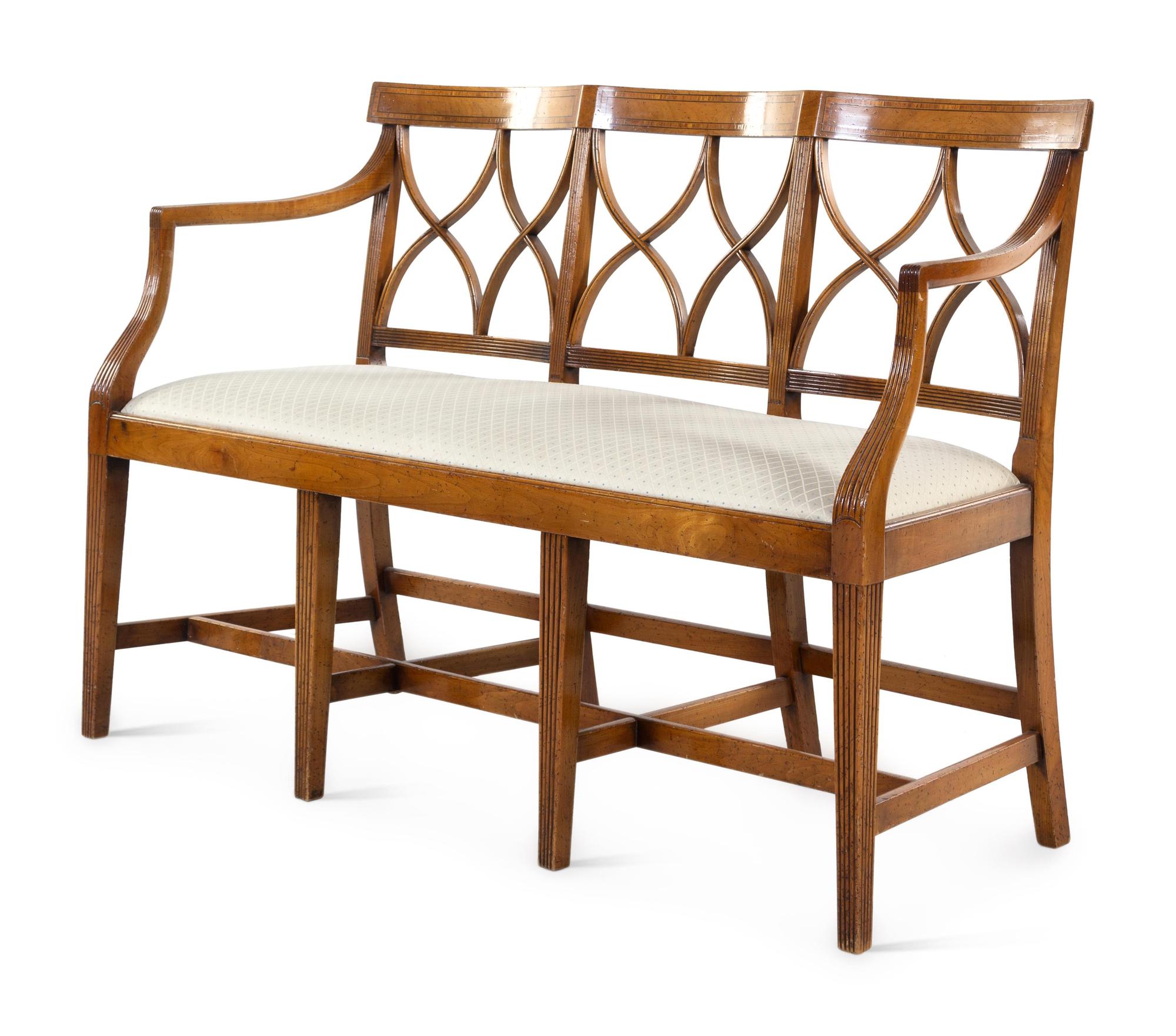 A Regency Style Triple Chairback Settee — CALENDONIAN