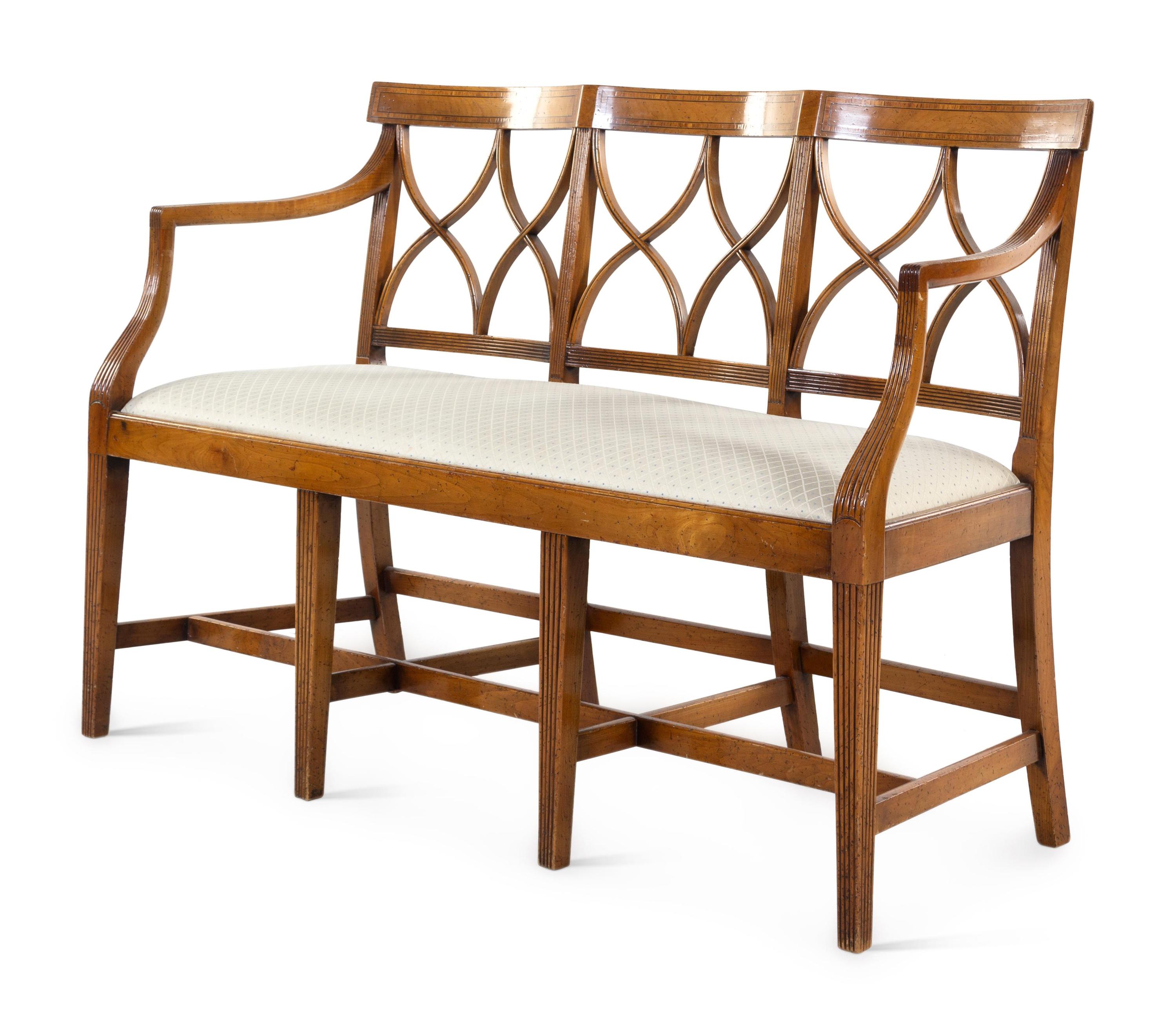 A Regency Style Triple Chairback Settee — CALENDONIAN
