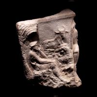 A Roman Marble Sarcophagus Fragment Depicting Endymion