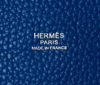 An Hermes Bleu Hydra Taurillon Clemence Picotin Lock TGM Handbag, 13" x 13" x 9".