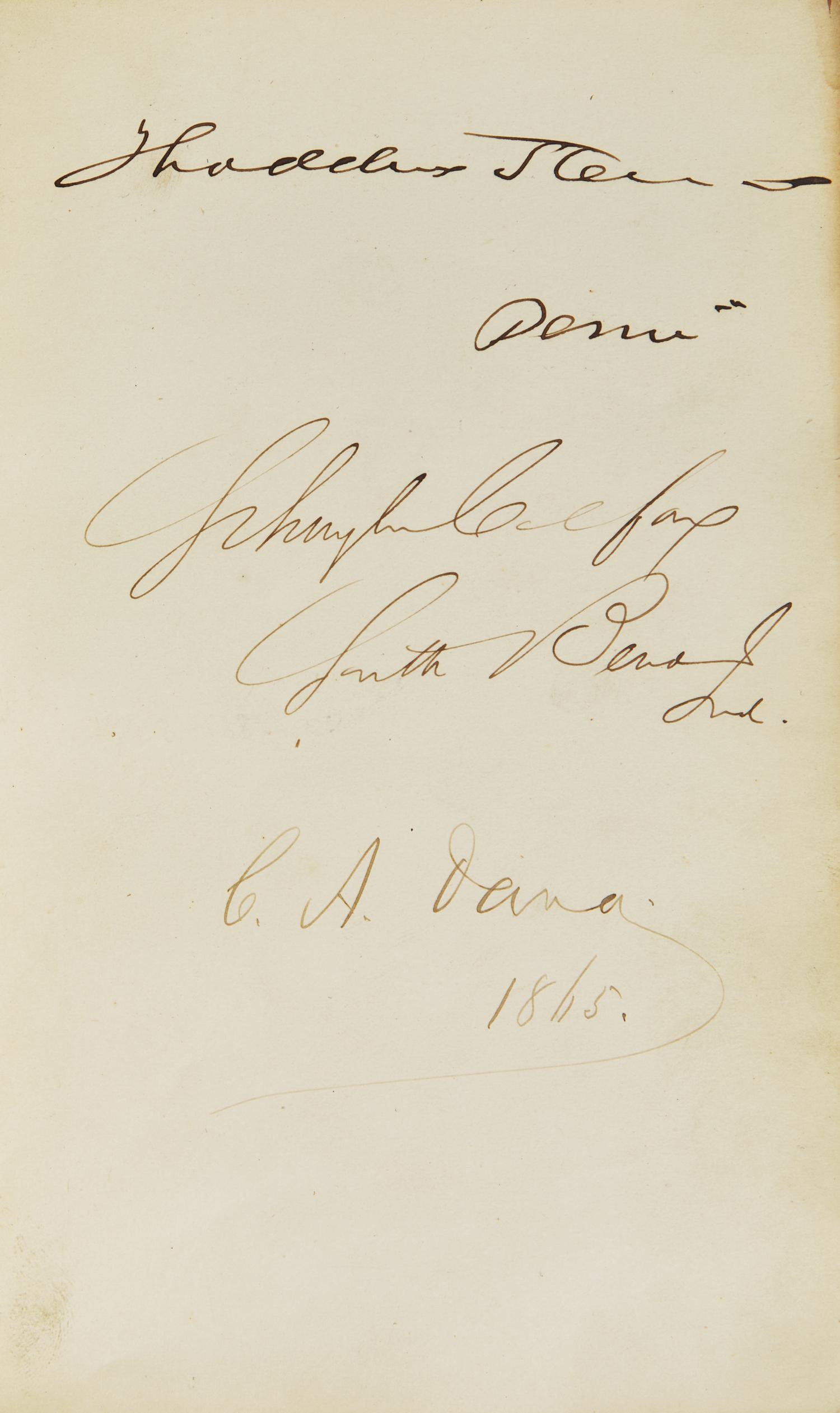 Lincoln, Abraham, et al. Autograph Album