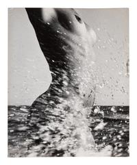 Lucien Clergue (1934-2014) Untitled (Nude in waves,) Greetings card , 1967