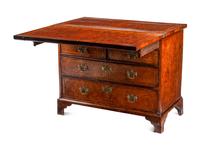 A George II Burlwood and Elmwood-Banded Bachelor’s Chest