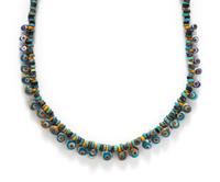 An Egyptian Glass Eye Bead Necklace