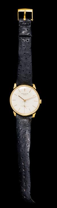 An 18 Karat Yellow Gold Ref. 2573/2 Calatrava Wristwatch, Patek Philippe for Hausmann & Co.,