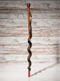 Sioux Carved Zoomorphic Staff
