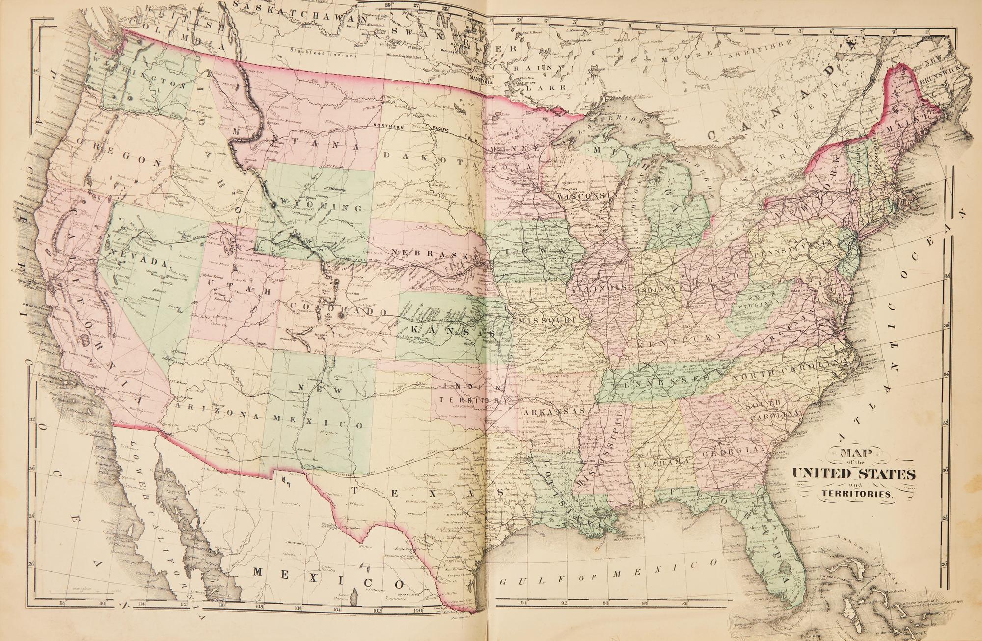 [Americana] Combination Atlas Map of Lancaster County Pennsylvania