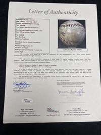 A 1932 Philadelphia Athletics Team Signed Autograph Baseball Featuring Jimmie Foxx, Eddie Collins, Connie Mack, Lefty Grove and Al Simmons (JSA Letter of Authenticity)