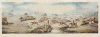 Dean WOLSTENHOLME Sr., after - George SUTHERLAND, engraver Image 8 1/2 x 25 1/2 inches. — Full Cry - The Death - Refreshment - Going Out [Plates I-IV]