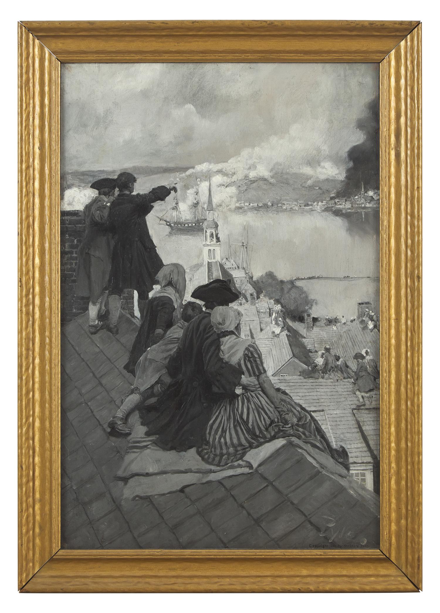 Viewing the Battle of Bunker's Hill , 1901