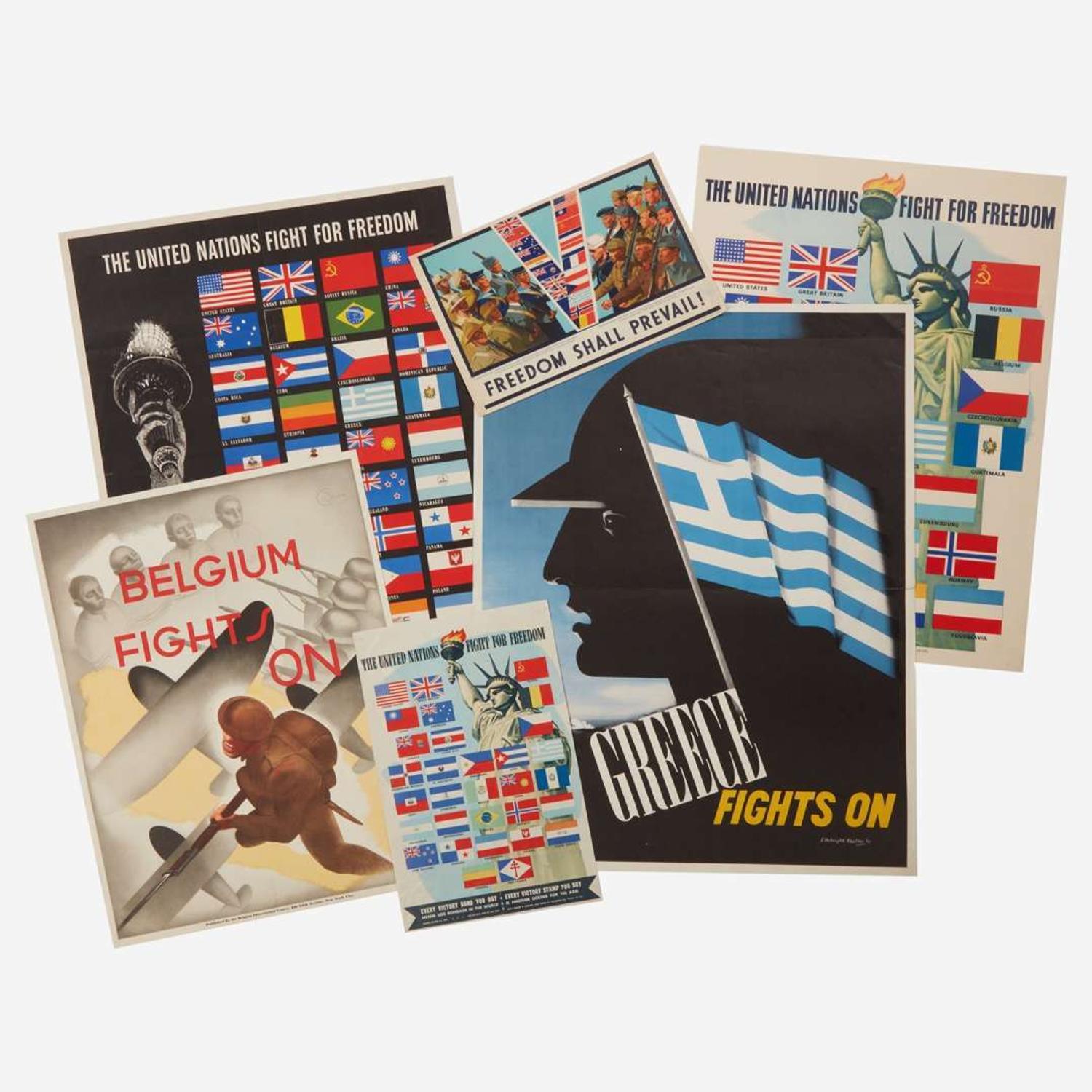[Posters] [World War II] Group of 75 WWII Posters