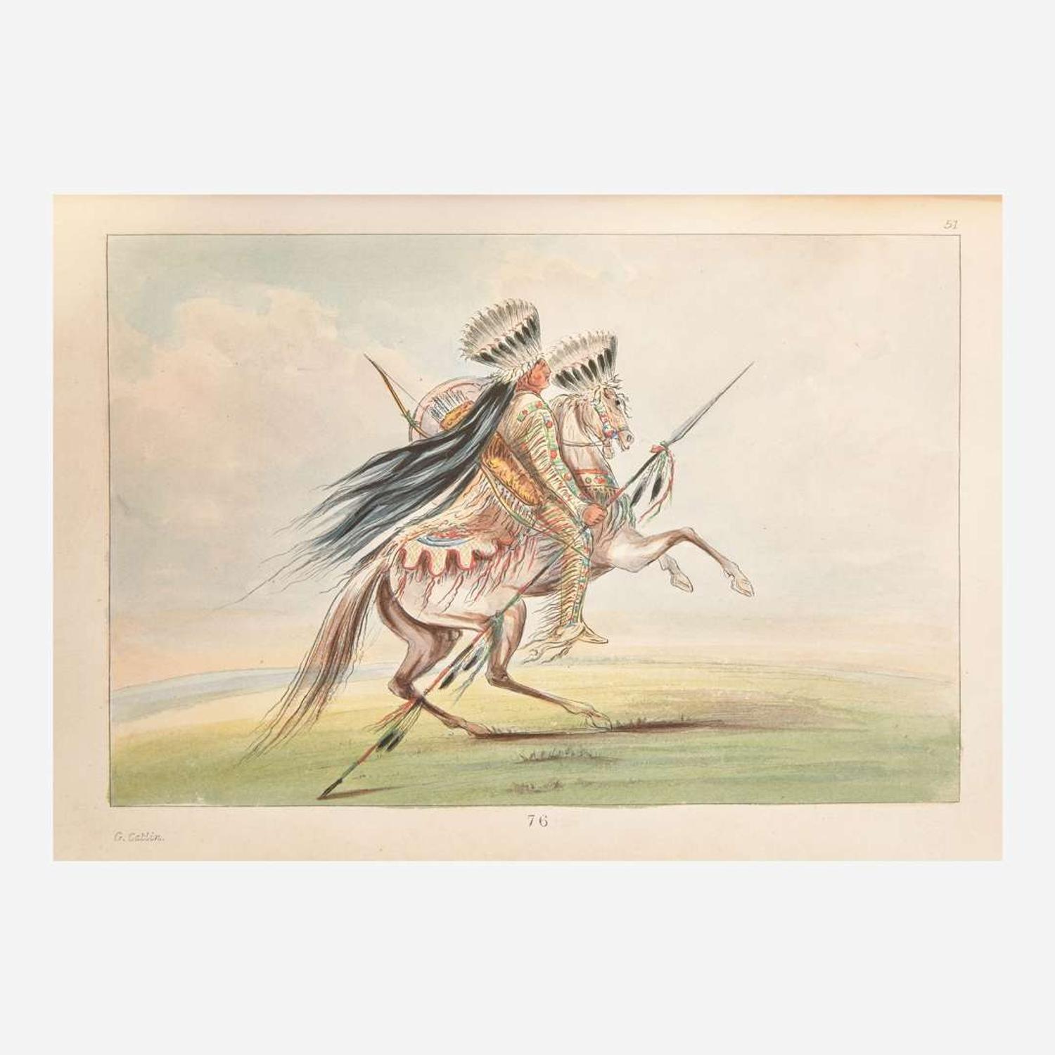 [Native Americana] Catlin, Geo(rge). Illustrations of the Manners, Customs, and Condition of the North American Indians…