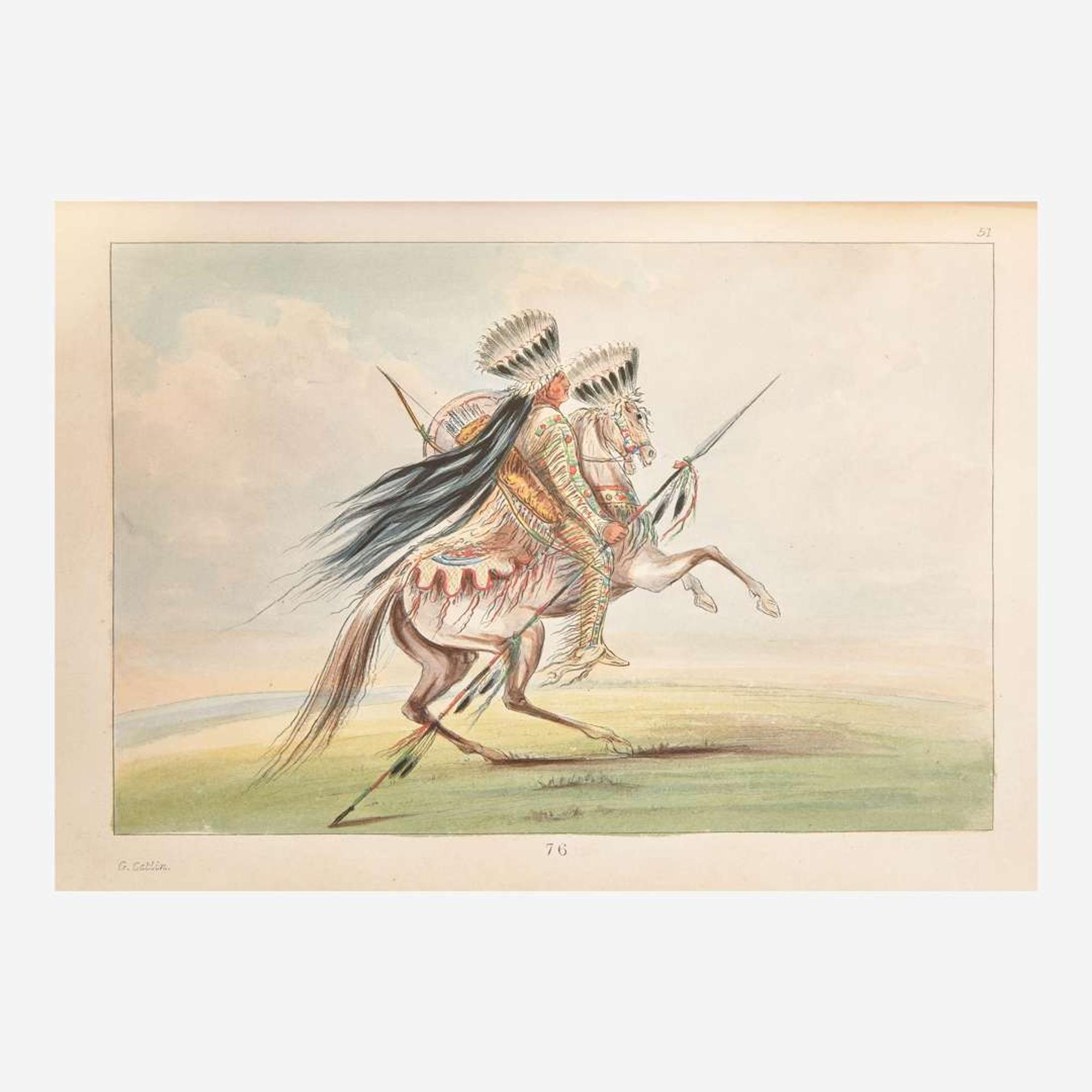 [Native Americana] Catlin, Geo(rge). Illustrations of the Manners, Customs, and Condition of the North American Indians…