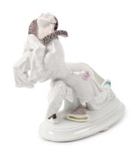 A Meissen Porcelain Pierrot Figure