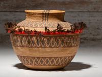Yokut Polychrome Bottleneck Basket