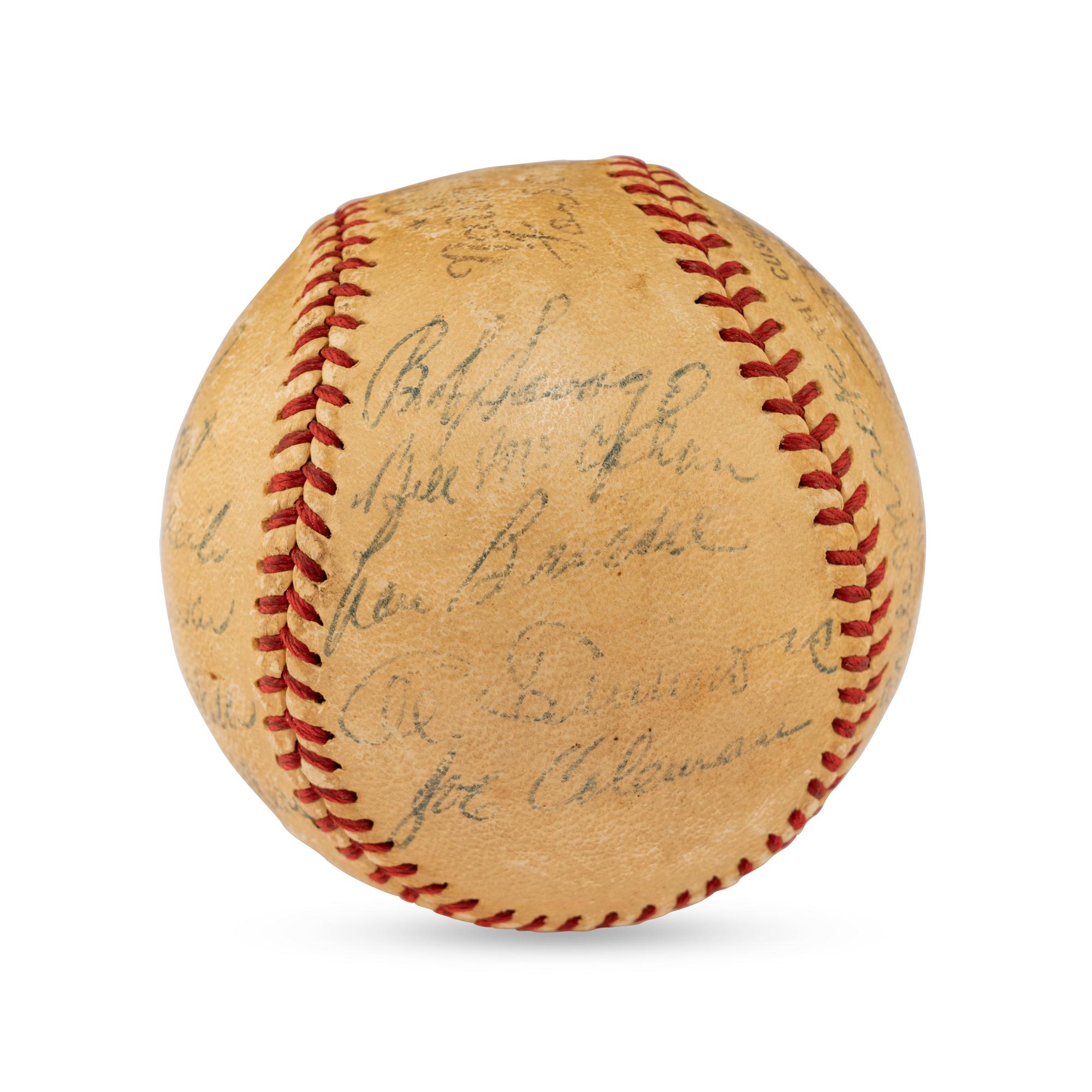 A 1948 Philadelphia Athletics Team Signed Autograph Baseball Featuring Al Simmons (Beckett Authentication Services)